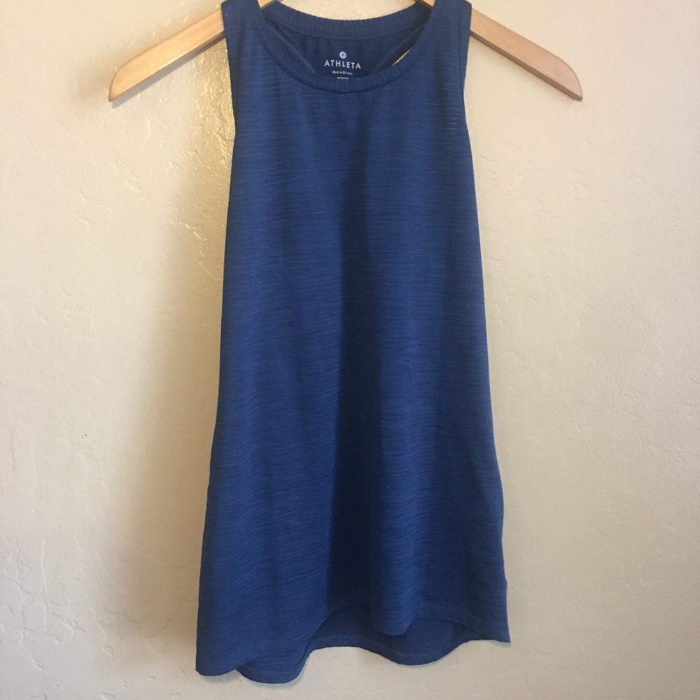 ATHLETA blue racerback tank top